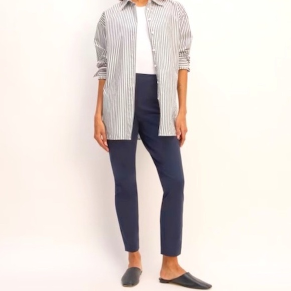 EVERLANE The Bi-Stretch Side Zip Work Pants Size 6 - Picture 2 of 9